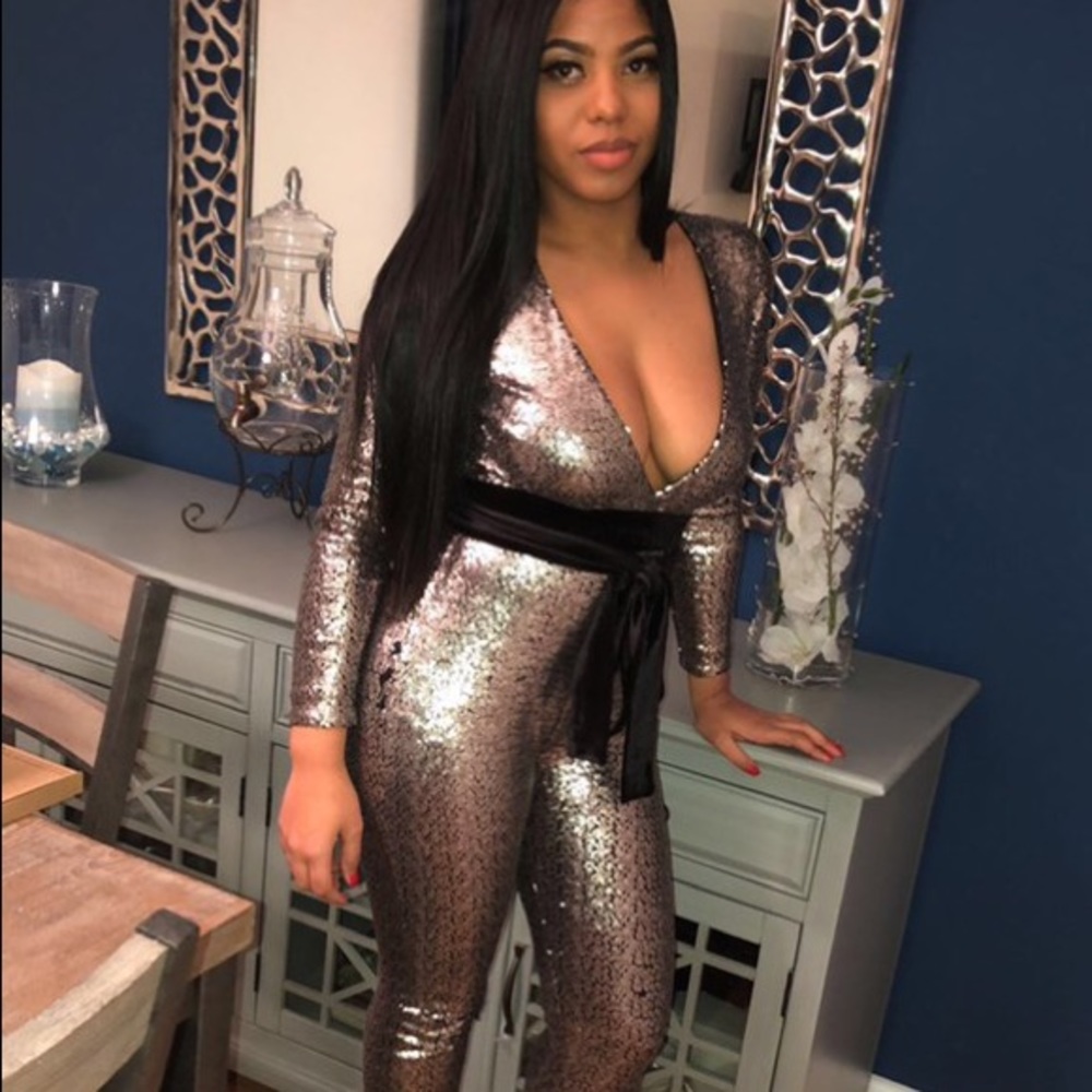 Misscircle Sequin Jumpsuit